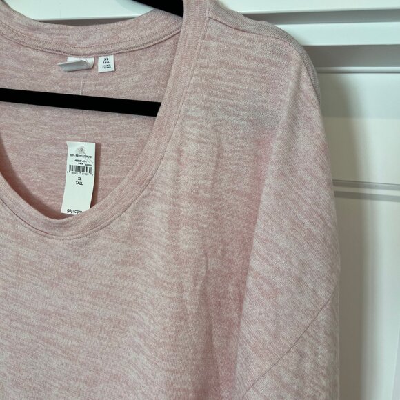NWT GAP Women’s XL Tall Scoop Neck Short Sleeve Top – Light Pink - Picture 4 of 8